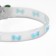Collar "Bones", 28 x 1 cm, Osh 18-24 cm, transparent/blue
