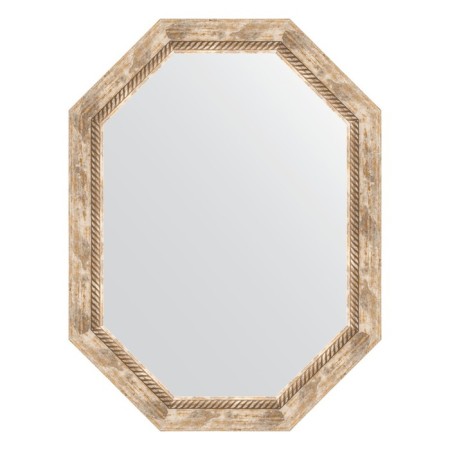 Mirror in the baguette frame, Provence with weaving 70 mm, 63x83 cm