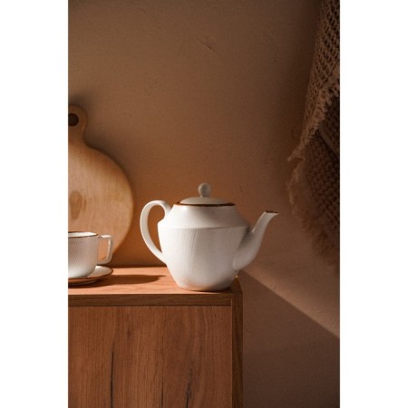 Kapetor Porcelain SL Home "Wave in Stone", 1 l, 22 × 13 × 15.5 cm, beige color-8