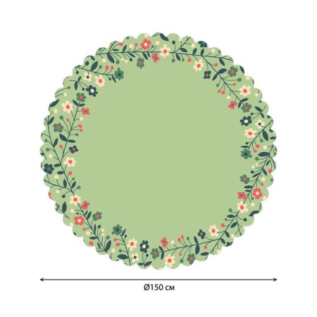 The tablecloth “Flower weaving”, round, Saten, d = 150 cm-1
