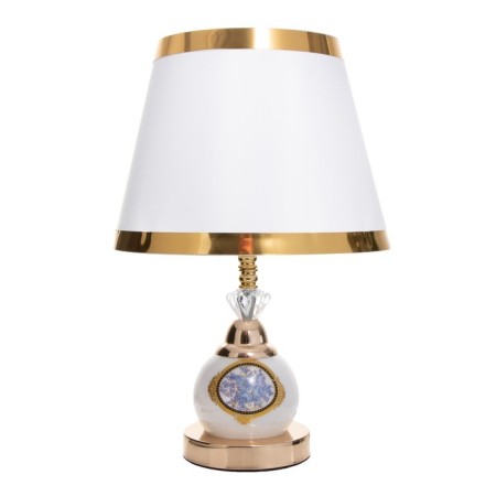 Dominica table lamp E27 40W white-gold 25x25x36 cm Risalux-6