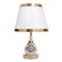 Dominica table lamp E27 40W white-gold 25x25x36 cm Risalux