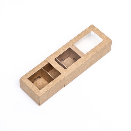 Box with a shell with a window "under 3 sweets" 13x5x3.3 cm, craft-2