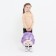 Baby backpack on lightning, 3 outer pockets, lilac color
