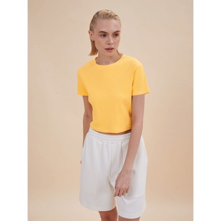 Top female, size l, yellow color-4