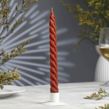 Candle twisted, 2.3x 24.5 cm, 5 hours, 50 g, brown