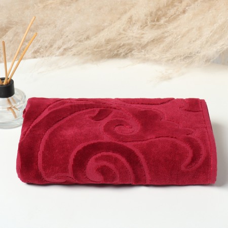 Trick Coshtanza towel Bordeaux color, 50x90, 460g/m HL100%