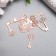 Suspension "Key", color pink gold 2x1 cm