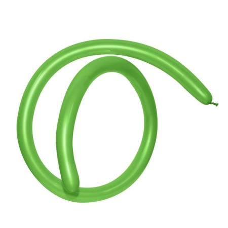 Twisting ball 260, pastel, set 100 pcs., Green color
