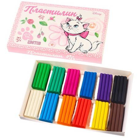 Plasticine 12 colors 180 g "Marie", cats-aristocrats-2