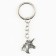 Key keychain Metal “unicorn”, 7.5 x 3.7 cm