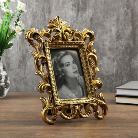 Photo frame Polystone 10x15 cm "Veles" gold 27.3x19 cm
