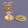 Souvenir "Angel", 3.5 × 3.2 × 6.5 cm, with crystals