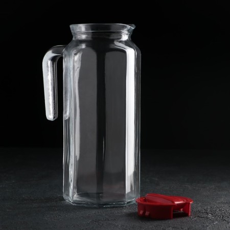Glass Glass Kosem, 1 l, red cover-1