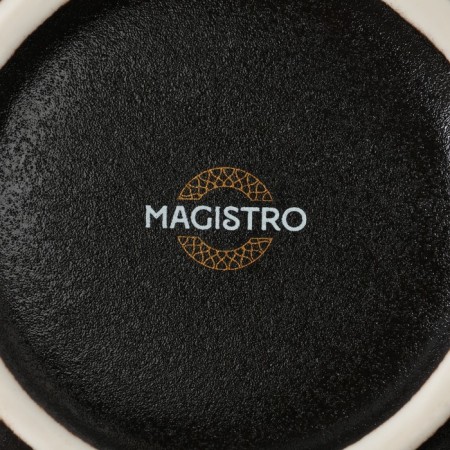 Porcelain salad Magistro pietra lunare, 780 ml, d = 16 cm, black color-4