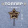 Topper "Happy Birthday", Black-Black-Golden Color