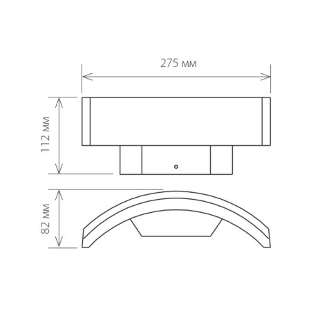 Elektrostandard lamp, 6 W, LED, 4200K, 320LM, IP54, wall, Techno 1671 LED Black-2