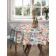 Tables on the table "Flowers", round, Saten, d = 150 cm