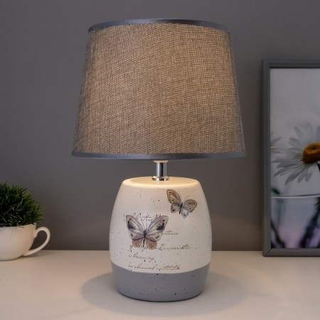Table lamp "Butterflies" 1xe14 40W white-gray 24x24x33 cm Risalux-1