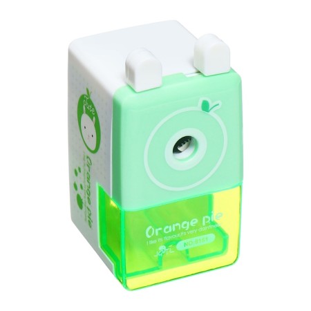 Mechanical grinding grinder with a classic container green