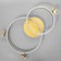 Causte "Trio butterflies" 54W LED 6000K gold 65x45x10cm Bayerlux