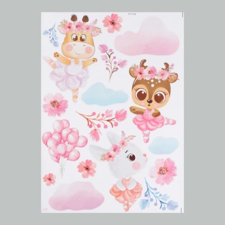Interior color sticker "animals-ballerins" 50x70 cm-3
