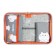 Penal 1 section 140 x 210 x 40 mm, folding pocket and cosmetic bag, fabric, calligrata topontent "cats"