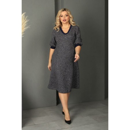 Women's dress, size 58, blue color-3