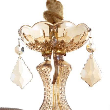 Palermo chandelier 8he14 25W cognac 72x72x60-90 cm Bayerlux-6