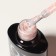 Gel nail polish, "Milk Potal", 3-phase, 8ml, LED/UV, white/peach color (09)