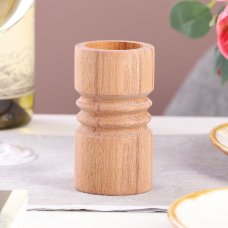 Candlestick, model No. 7, 5.6 x 10 cm, beech-1