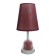 Hilton table lamp E27 40W white-red 15x15x32 cm Risalux