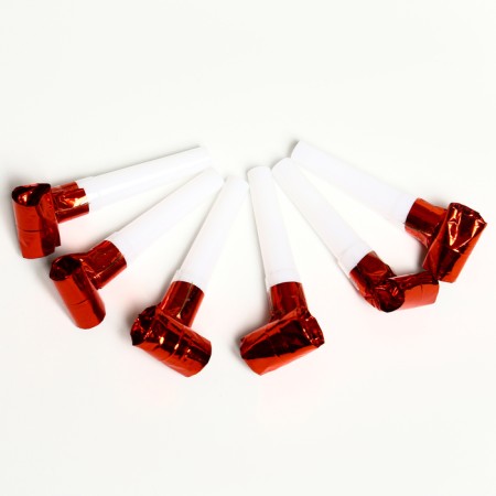 Carnival tongue "Holiday", set of 6 pcs., Red color-1