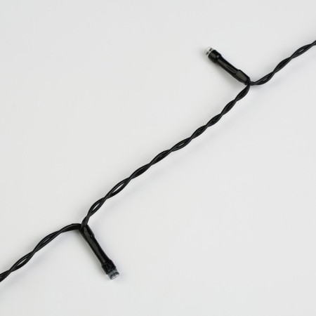Garland "thread" 5 m, IP44, dark thread, 50 LED, glow blue/aquamarine, 2 modes, solar battery-4