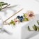 Pin "Flower" path, 7.5 cm, colored in gold