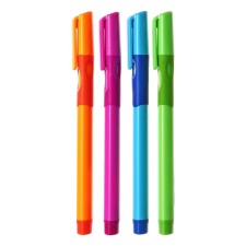 Ballic handle, 0.7 mm, blue rod, body with a rubber holder, mix