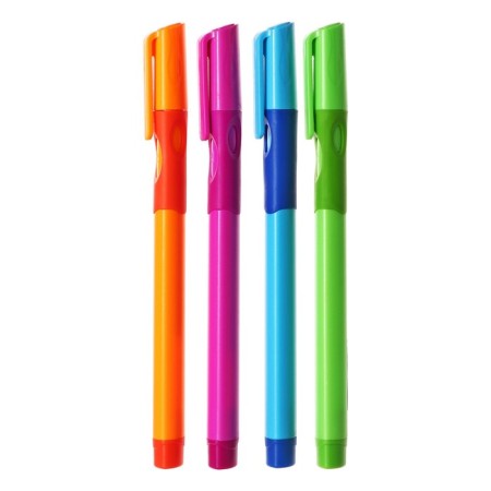 Ballic handle, 0.7 mm, blue rod, body with a rubber holder, mix