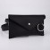 Female belt bag on the button, black color