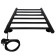 The electric heated towelputor "Sanprise" Aurora P6, 400x600 mm, left, black