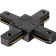 Connector Track for the connecting tire pipeline X-shaped hard Artline plastic/copper Chern 59750 0