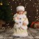 Snow Maiden "Burnt Rombic" with backlight, moves, 30 cm, beige