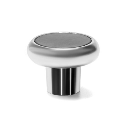 Handle button tundra RK101, color chrome with black insert-1
