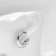 Roaling Earrings "Trend" crumpled, hook, color silver