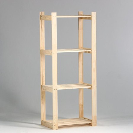Wooden rack reinforced 150x64x37.5cm, 4 regiments