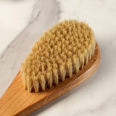 Massage brush with a long handle, natural bristles "Dobroparov" 38.5cm x 8cm x 4.5cm-7