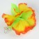 Hawaii set clip with yellow flower, wreath
