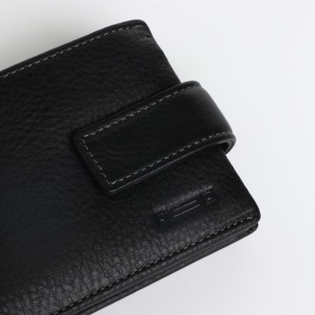Male purse on the button, black color-2