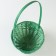 Wicker basket, 20 x 11/35 cm, green, bamboo