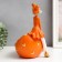 Souvenir Polystone stand "Girl's ears of the bear, with a bubble" Orange 29x19x28 cm