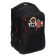 Youth backpack 42 x 31 x 22 cm, Grizzly, ergonomic back, laptop compartment, black/red